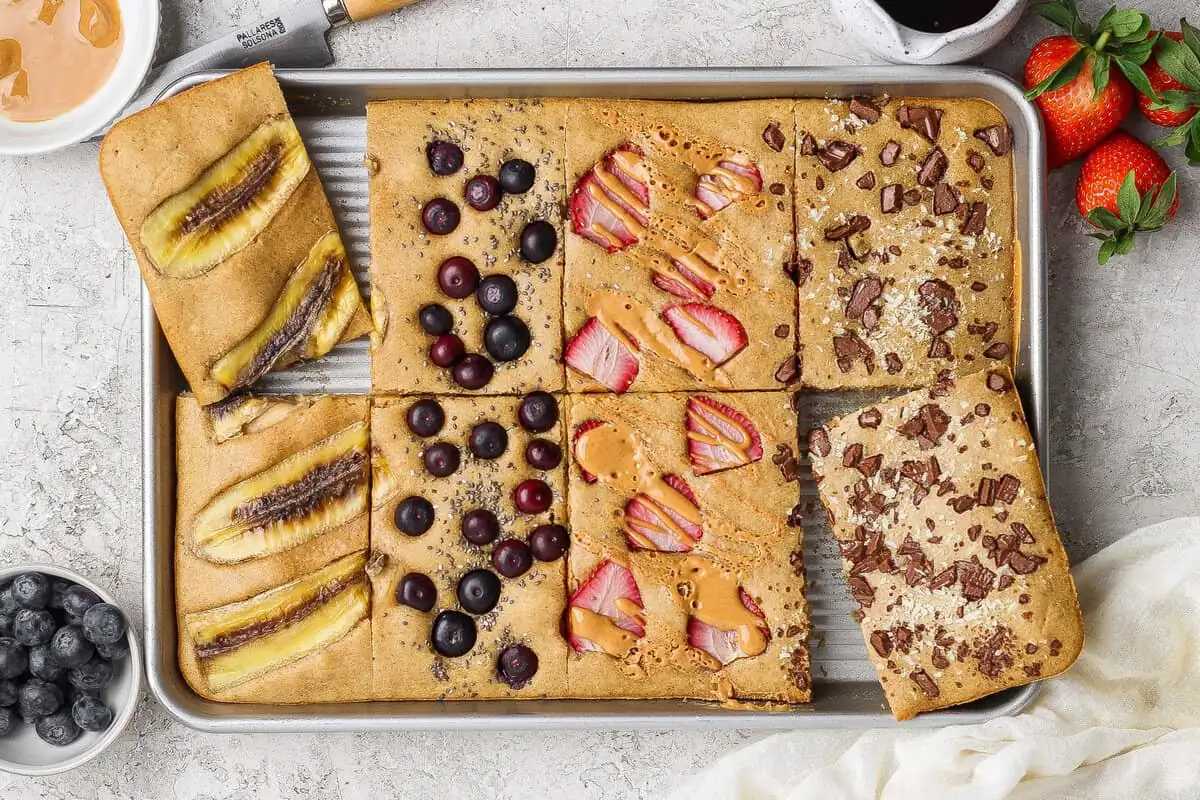 High-Protein Sheet Pan Pancakes: 14g Per Serving